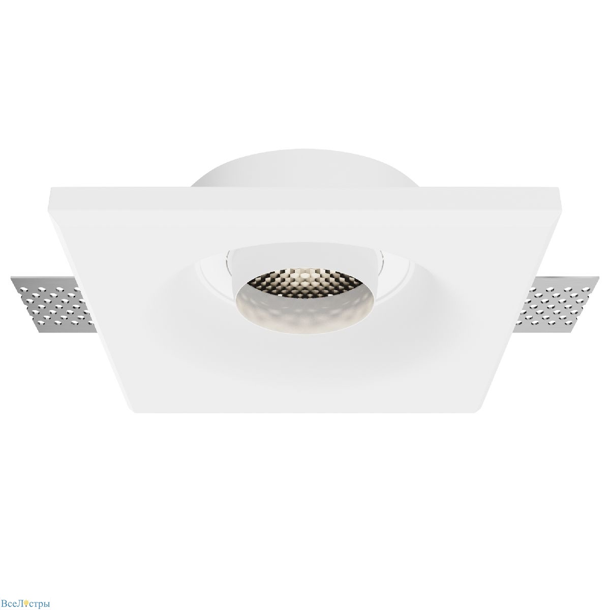 встраиваемый светильник maytoni gyps modern dl006-gu10-rd-w