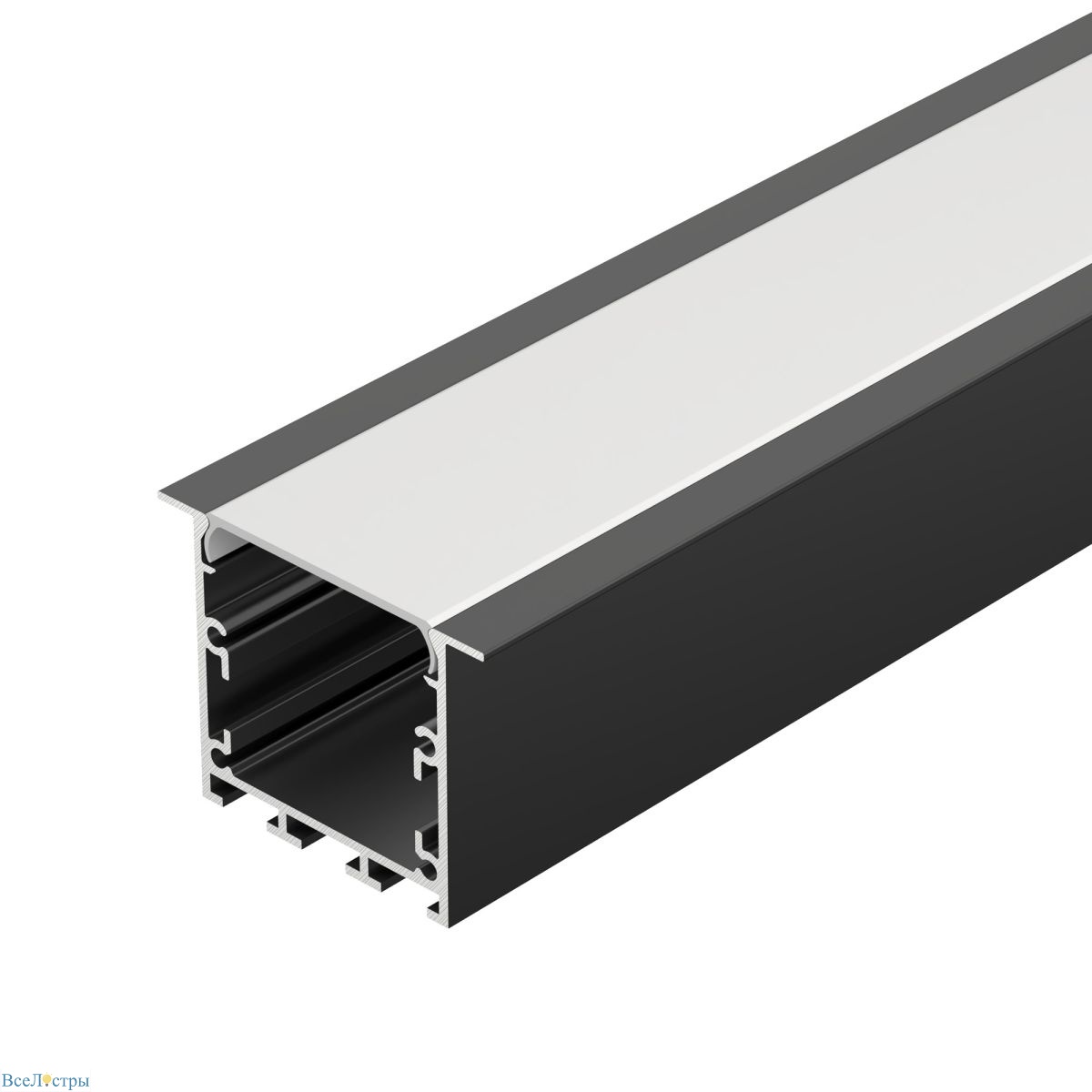 профиль arlight linia49-f-m-2000 black (алюминий) 057040