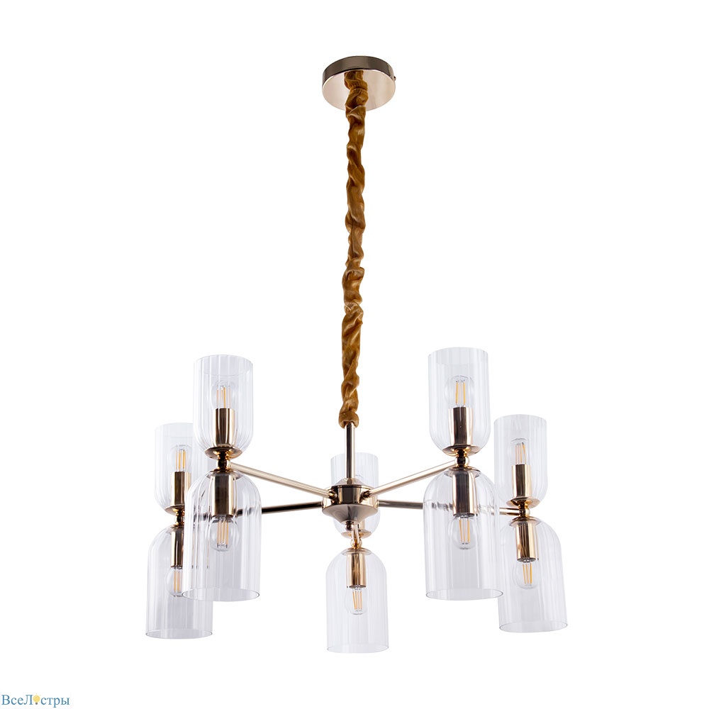 подвесная люстра arte lamp charm a1623lm-10go