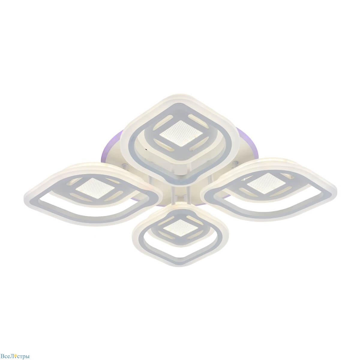 потолочная светодиодная люстра profit light 8439/4+4b wht