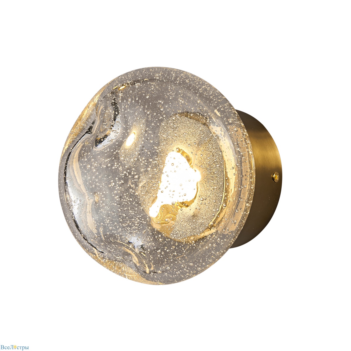 настенный светильник delight collection wall lamp ob2512 gold/smoky