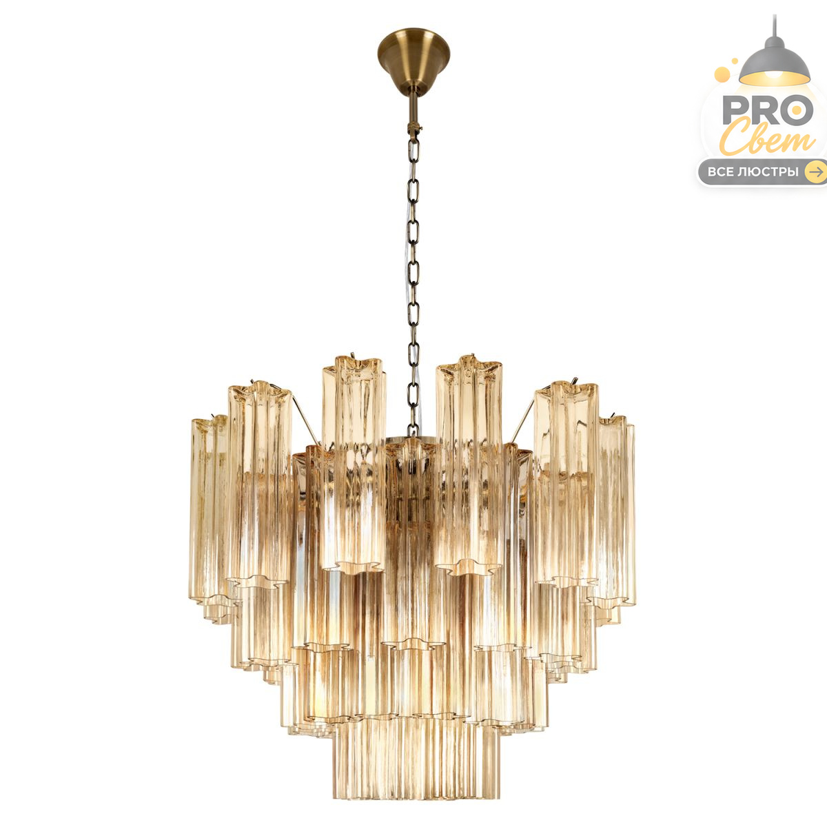подвесная люстра loft it murano 10580/600 champagne