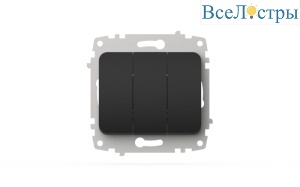 Выключатель трехклавишный ELBI Jazz 607-014800-254