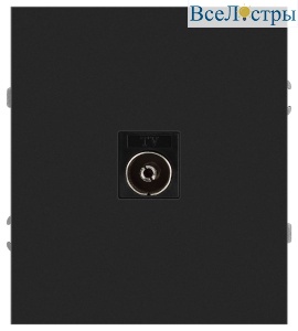 Розетка Эра Arktik 16-3101-05 TV одиночная антрацит Б0070468