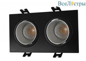 Встраиваемый светильник Denkirs DK3072-BK+CH