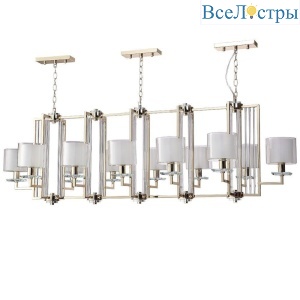 Подвесная люстра Crystal Lux NICOLAS SP12 L1600 GOLD/WHITE