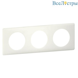 Рамка 3-постовая Legrand Celiane белая перкаль 066703