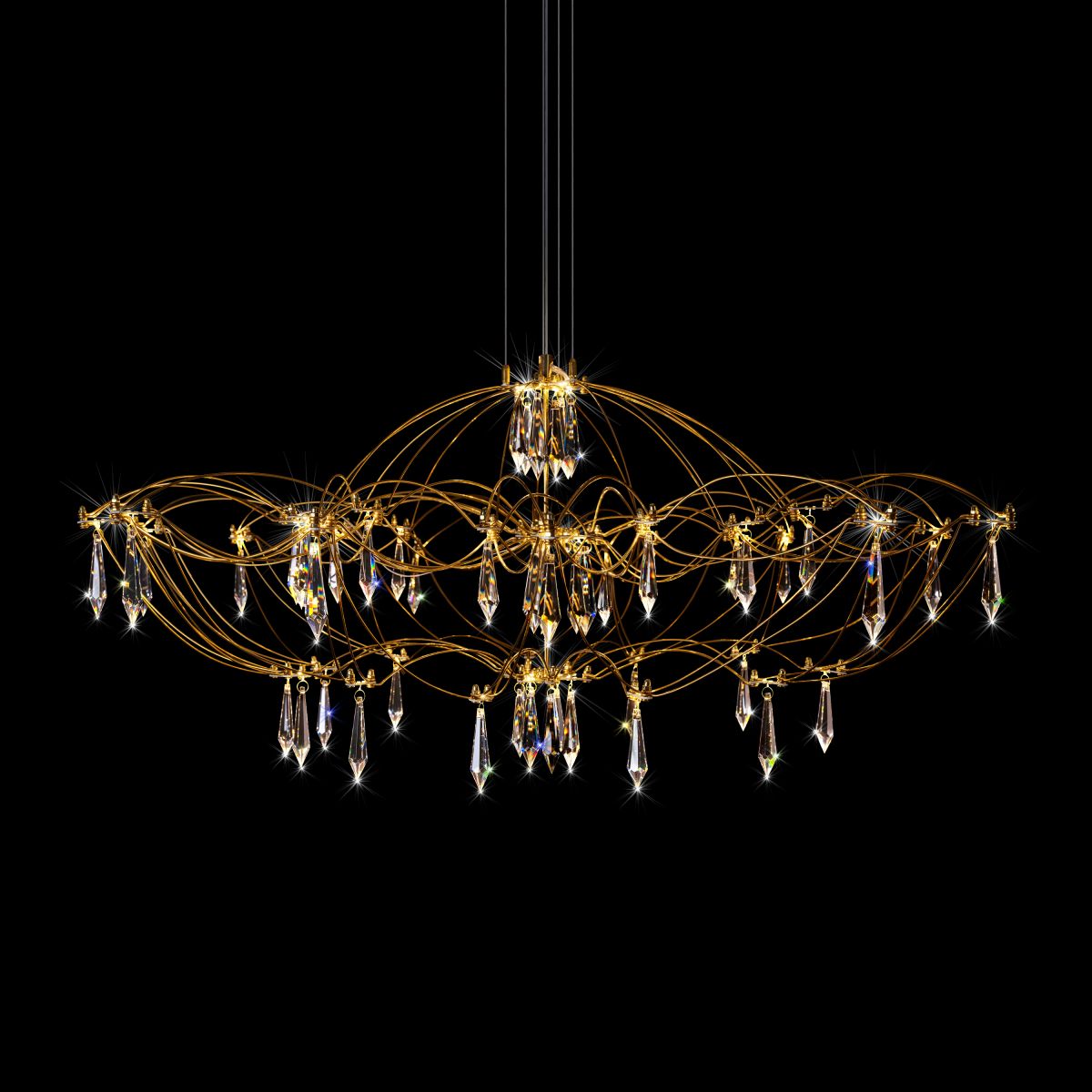 подвесная люстра loft it mira 10586/900 gold asfour