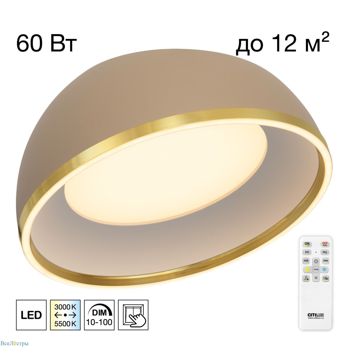 потолочный светильник citilux floom cl736152