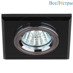 Встраиваемый светильник ЭРА DK8 CH/BK C0043792