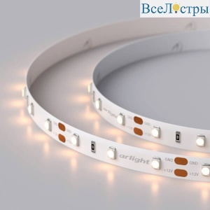 Светодиодная лента Arlight RT-A60-8mm 12V Warm2700 (4.8 W/m, IP20, 2835, 5m) 010597(2)