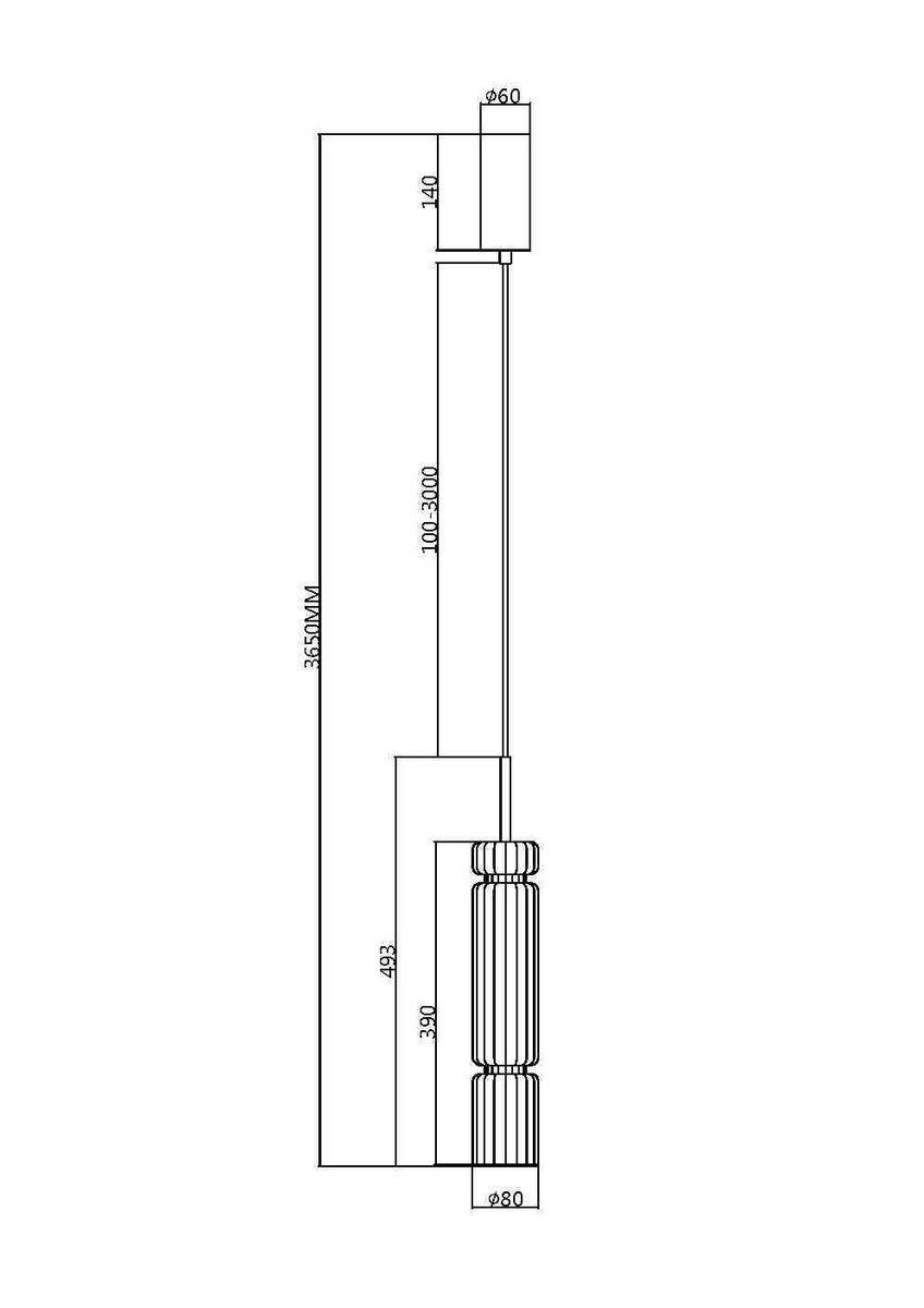 подвесной светодиодный светильник maytoni ordo mod272pl-l12ch3k1