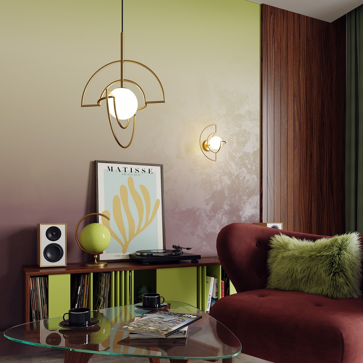 настенный светильник odeon light l-vision futurum 7195/3wl