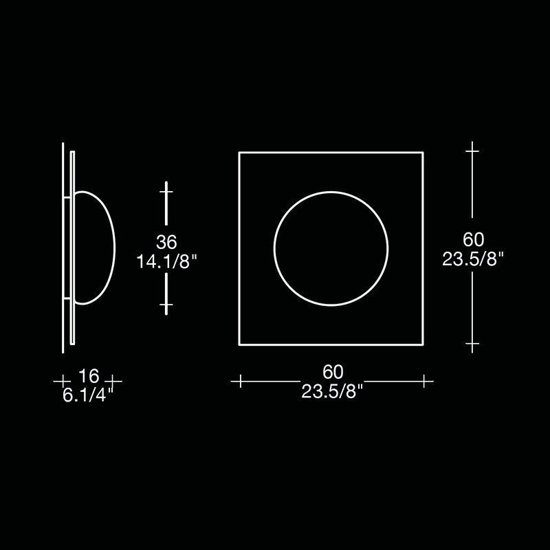 настенный/потолочный светильник gio 3 p-pl 60 wenge leucos