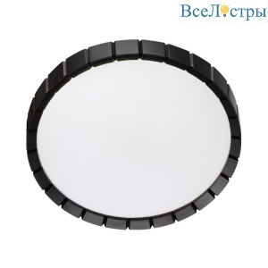 Настенно-потолочный светодиодный светильник Sonex Pale Atabi Black 7649/CL