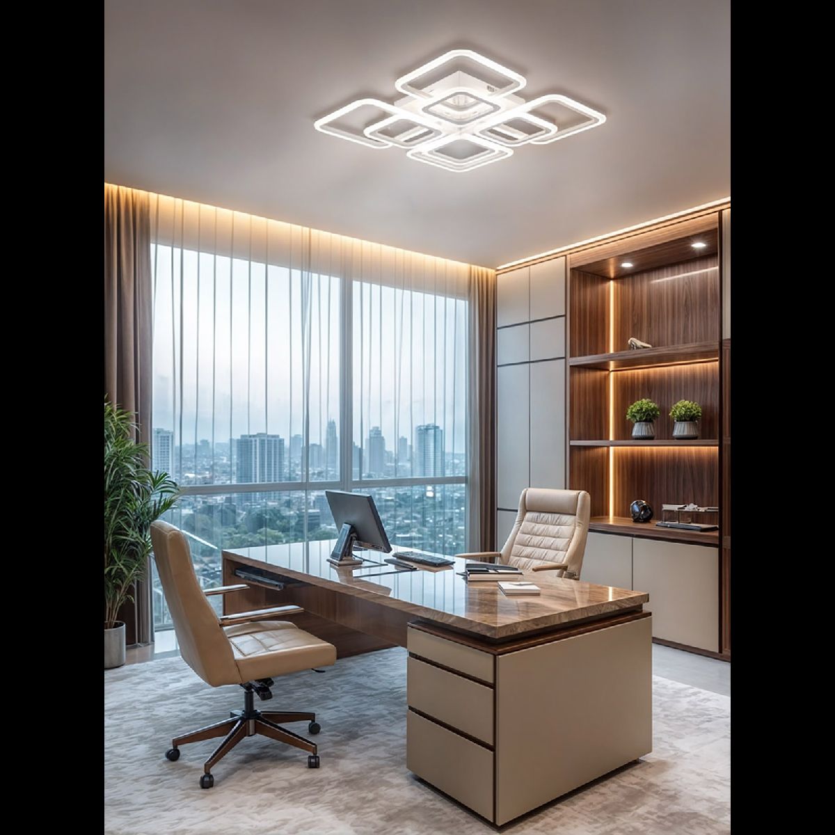 потолочная люстра natali kovaltseva spektr led lamps 81108/4c