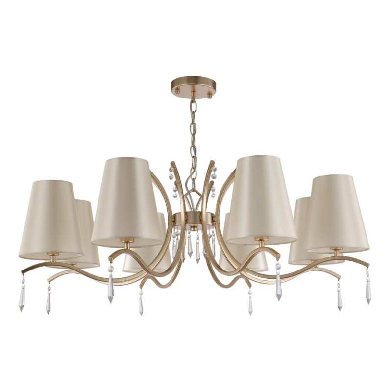 подвесная люстра crystal lux renata sp8 gold