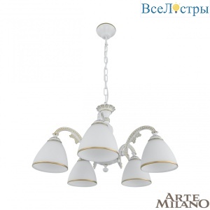 Подвесная люстра Arte Milano 340837/5 WT+G