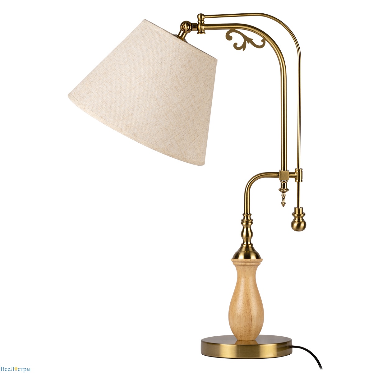 настольная лампа loft it elaine 10569t light wood