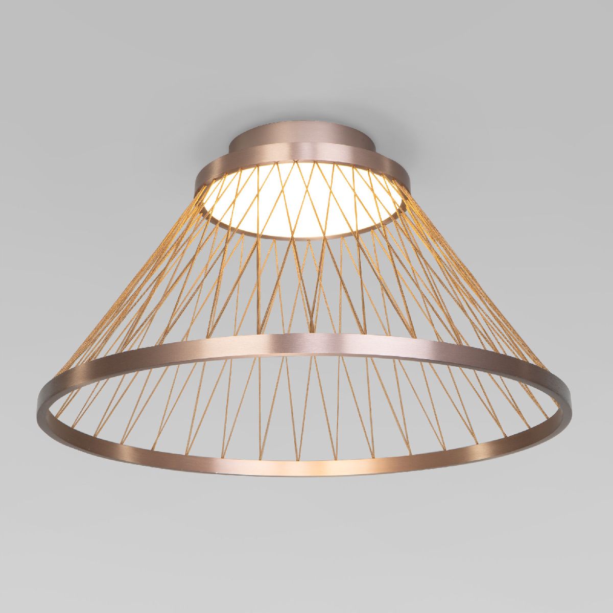 потолочная люстра eurosvet cesta 40019/1 led коричневый a069291