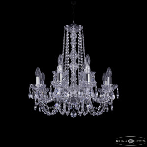 Подвесная люстра Bohemia Ivele Crystal 1402/8+4/195/h-60 Ni