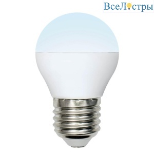 Лампа светодиодная (UL-00002378) Uniel E27 6W 4000K матовая LED-G45-6W/NW/E27/FR/MB PLM11WH