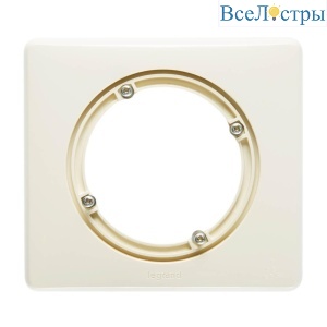 Рамка 1-постовая Legrand Celiane слоновая кость 069081