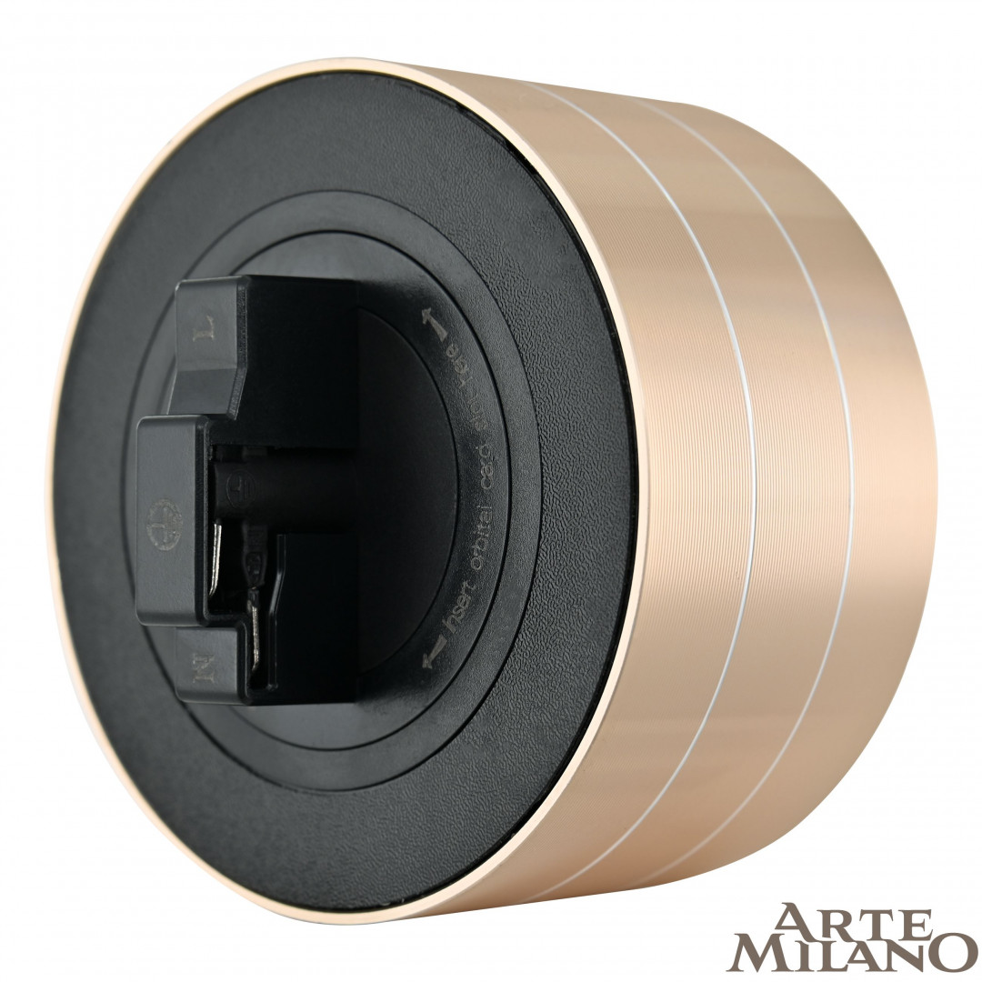 трековая розетка arte milano am-track-sockets 380011ts/es gold