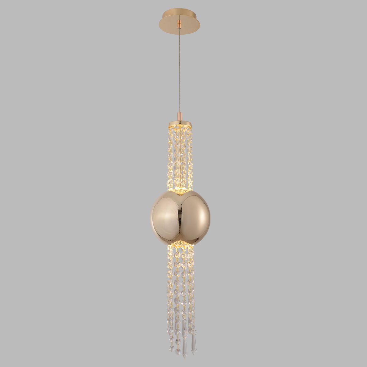 подвесной светильник crystal lux navajo sp3w led gold