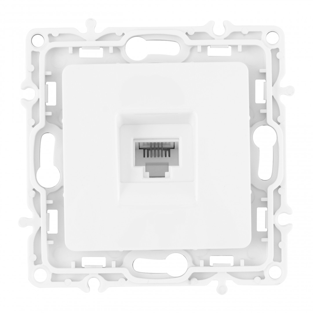 розетка телефонная rj11 arte milano 217.51-1.white