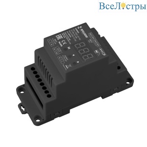 Диммер с выходом TRIAC Arlight DALI-TRIAC-601-82-D2-DRI-PS-DIN Black (230V, 1x1.5A) (IARL, IP20 Пластик) 059093