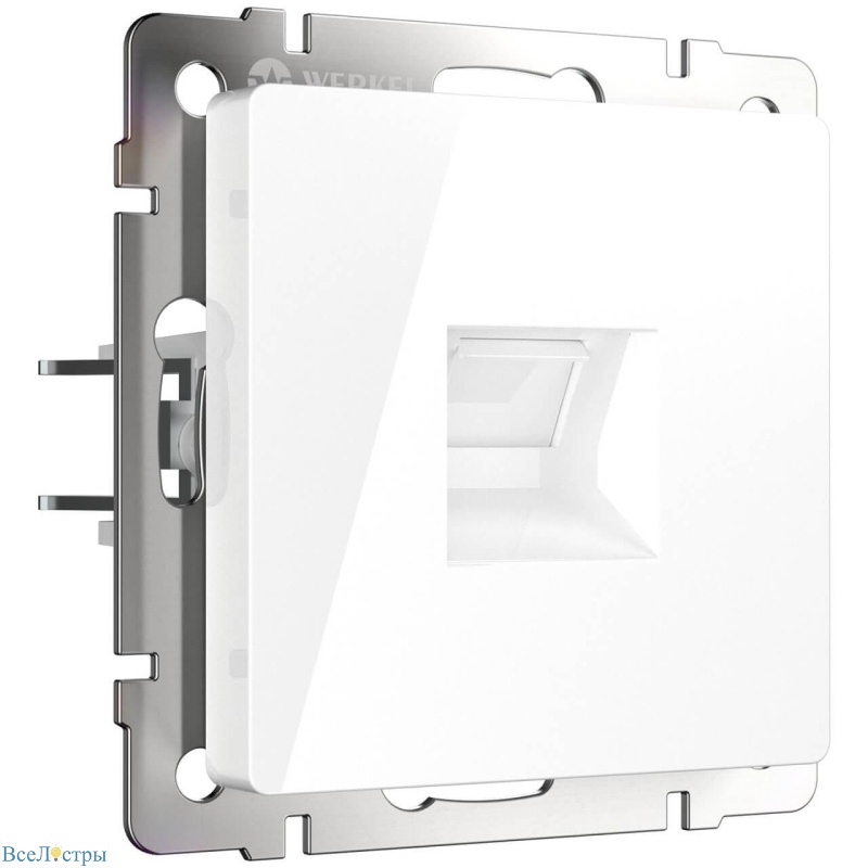 розетка ethernet rj-45 werkel белый w1181001 4690389155369