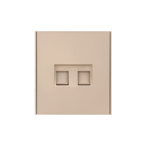 Розетка STRONG компьютерная двойная RJ45+RJ45 кат6 с/у шелк KRANZ KR-78-0725-8