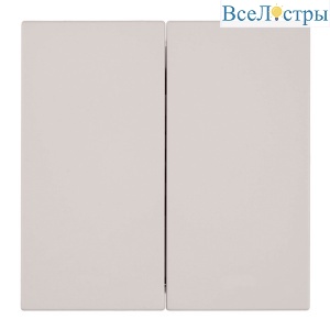 Выключатель 2-клавишный (механизм) Stekker Мия 250В 10А RSW10-3104-08 пудровый жемчуг 50473