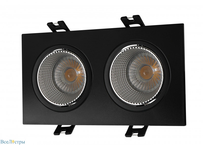 встраиваемый светильник denkirs dk3072-bk+ch