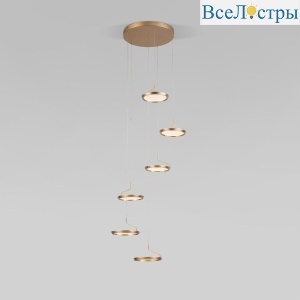 Каскадная люстра Eurosvet Crespella 90034/6 золото a069295