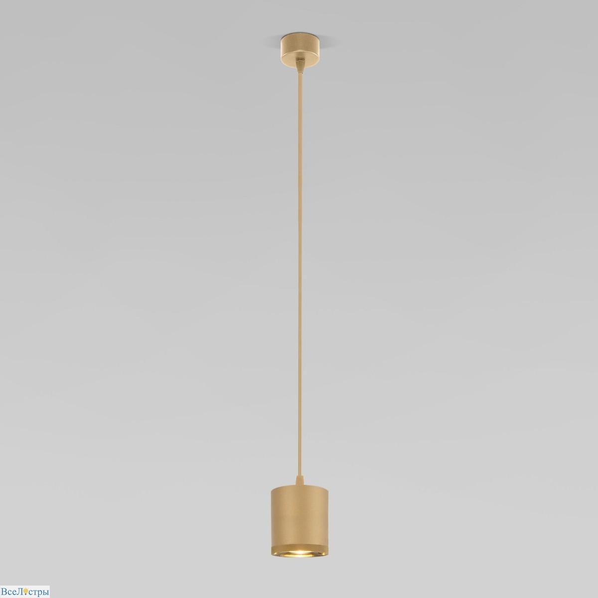 подвесной светодиодный светильник elektrostandard lead 50243 led золотой a062414
