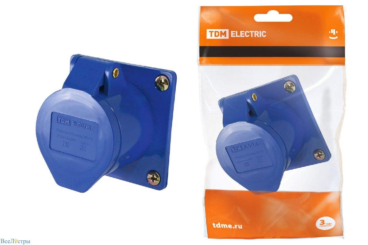 розетка скрытая tdm electric sq0604-0011
