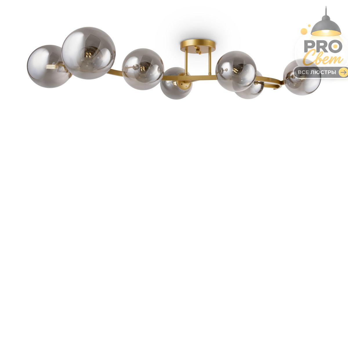 потолочная люстра freya bubbles fr5162pl-07g