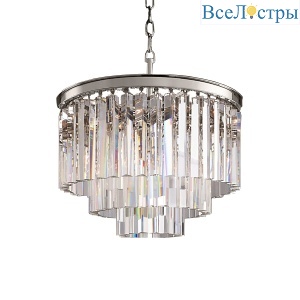 Подвесная люстра Delight Collection 1920s Odeon KR0387P-6 chrome/clear