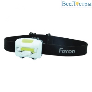 Налобный светодиодный фонарь Feron TH2300 на батарейках 60х40 120 лм 41679