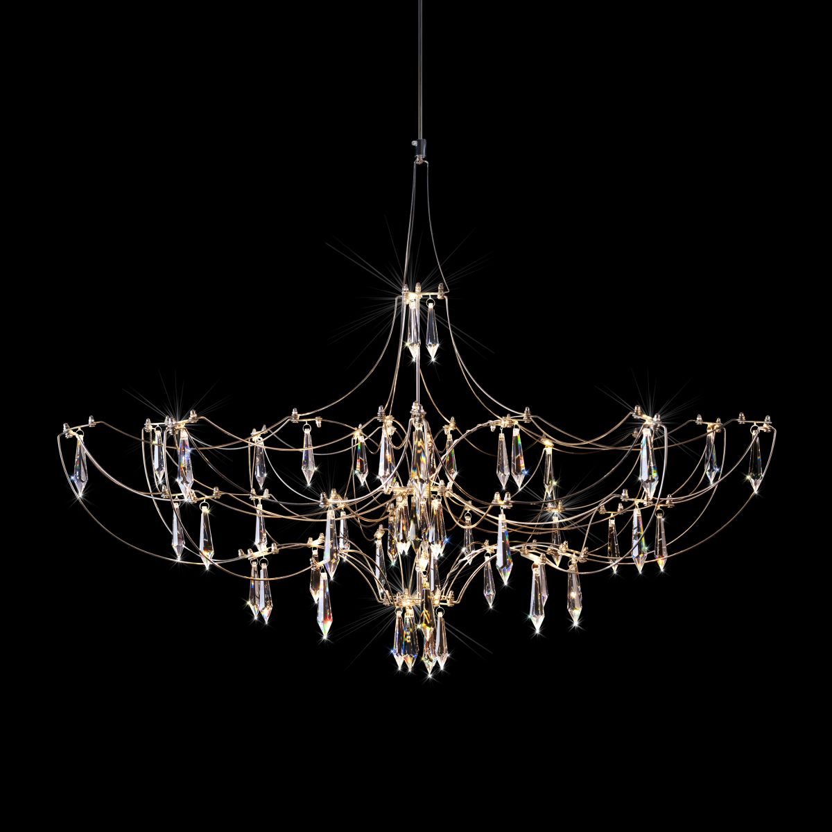 подвесная люстра loft it mira 10589/900 silver asfour