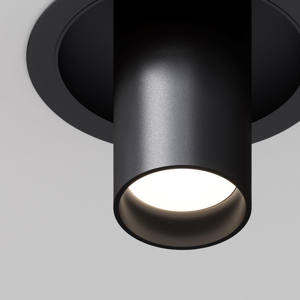 встраиваемый спот maytoni technical focus s c048cl-01-gu10-b