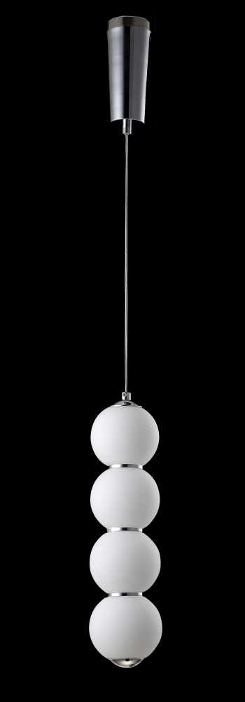 подвесной светильник crystal lux desi desi sp4 chrome/white