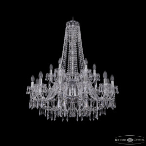 Подвесная люстра Bohemia Ivele Crystal 1403/12+6/300/h-100/2d Ni