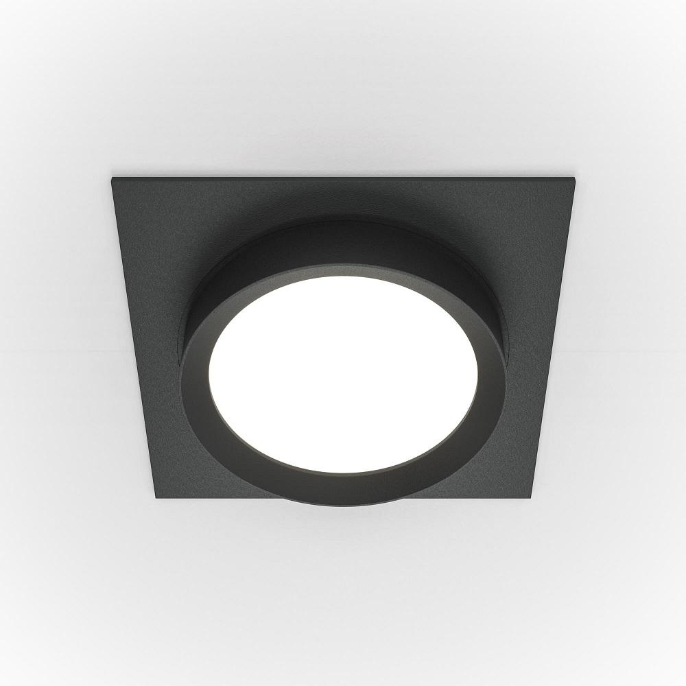 встраиваемый светильник maytoni hoop dl086-gx53-sq-b