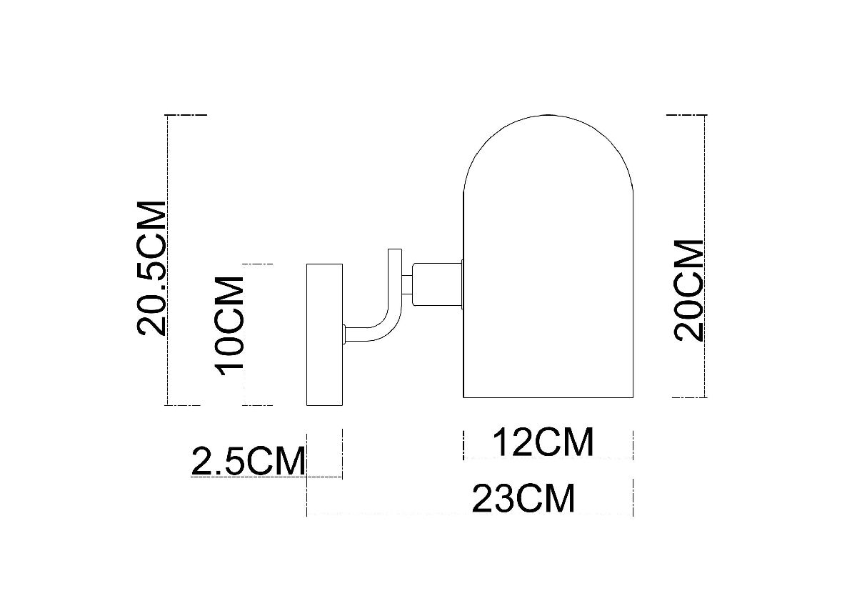 бра arte lamp cassel a5454ap-1pb