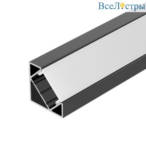 Алюминиевый профиль Arlight SL-KANT-H18-2000 BLACK 049430