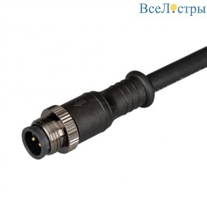 Водонепроницаемый IP67 прямой коннектор для соединения светильников GRN-LINE DC 24V черный