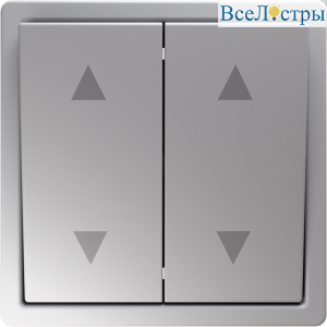 Выключатель управления жалюзи двухклавишный Jasmart FD 10А/250В, soft touch белый матовый FD3028PWM